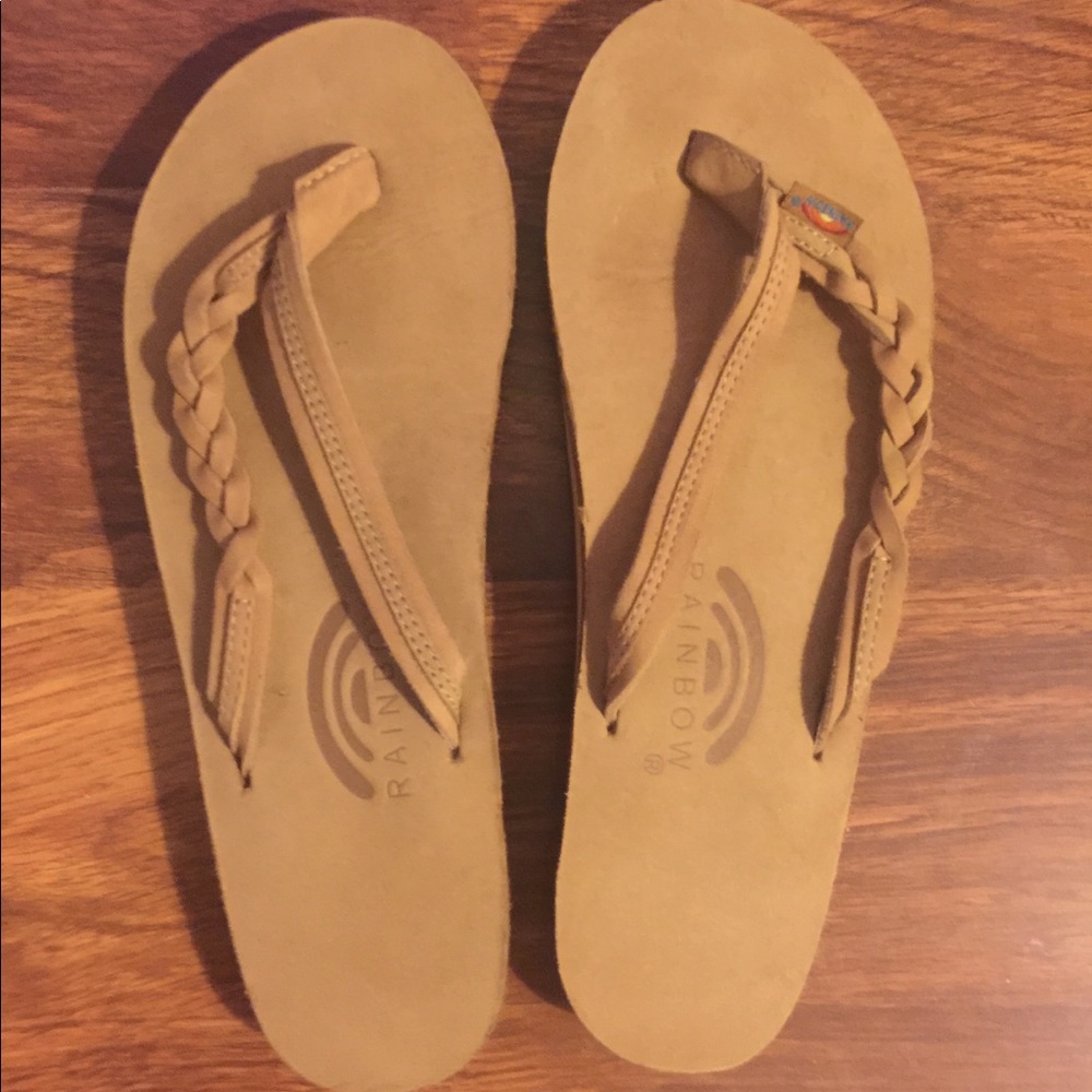 Rainbow Flip Flops
